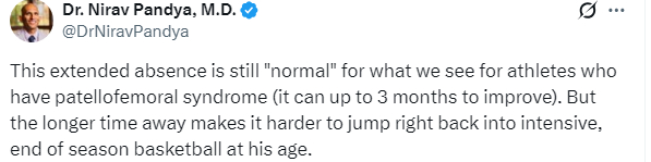 库里膝伤持续困扰勇士 队内伤病名单再添新成员